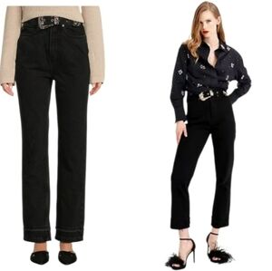 NWT Le' AL.X Western High Rise Straight Leg Jeans sz 29